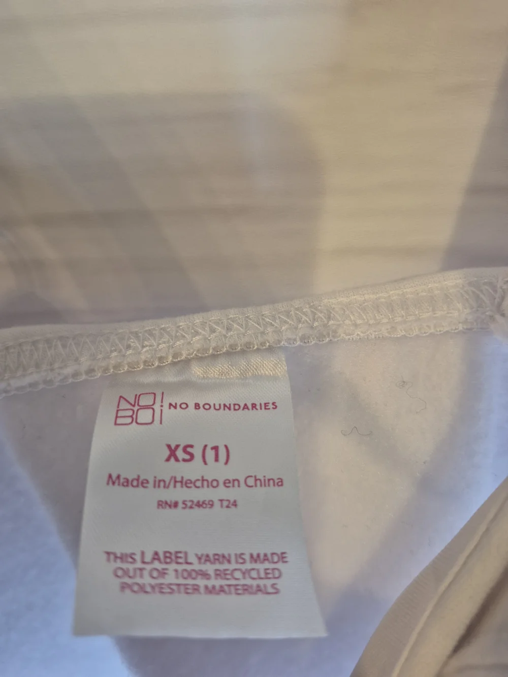 No Boundaries White Longline Bustier Crop Top - Picture 5 of 7